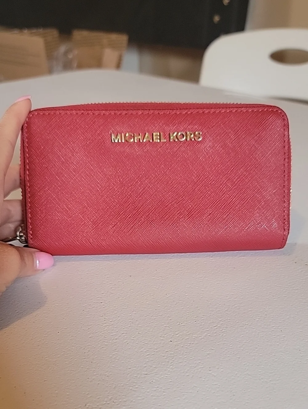 Michael Kors saffiano leather